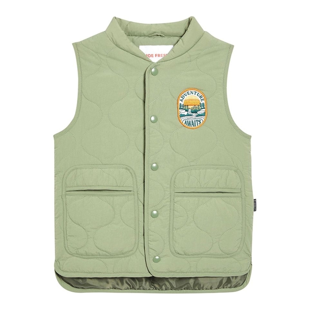 Joe Fresh Kids Quilted Vest - Light Green- 5T